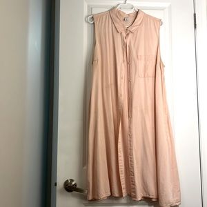 Sleeveless shirt dress, pale pink, Tencel - 2 for 30